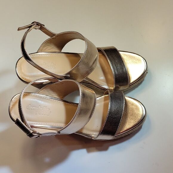 BRAND NEW CHARLOTTE RUSSE CORINNA OPEN TOE WEDGE ANKLE STRAP SANDAL - Picture 10 of 15